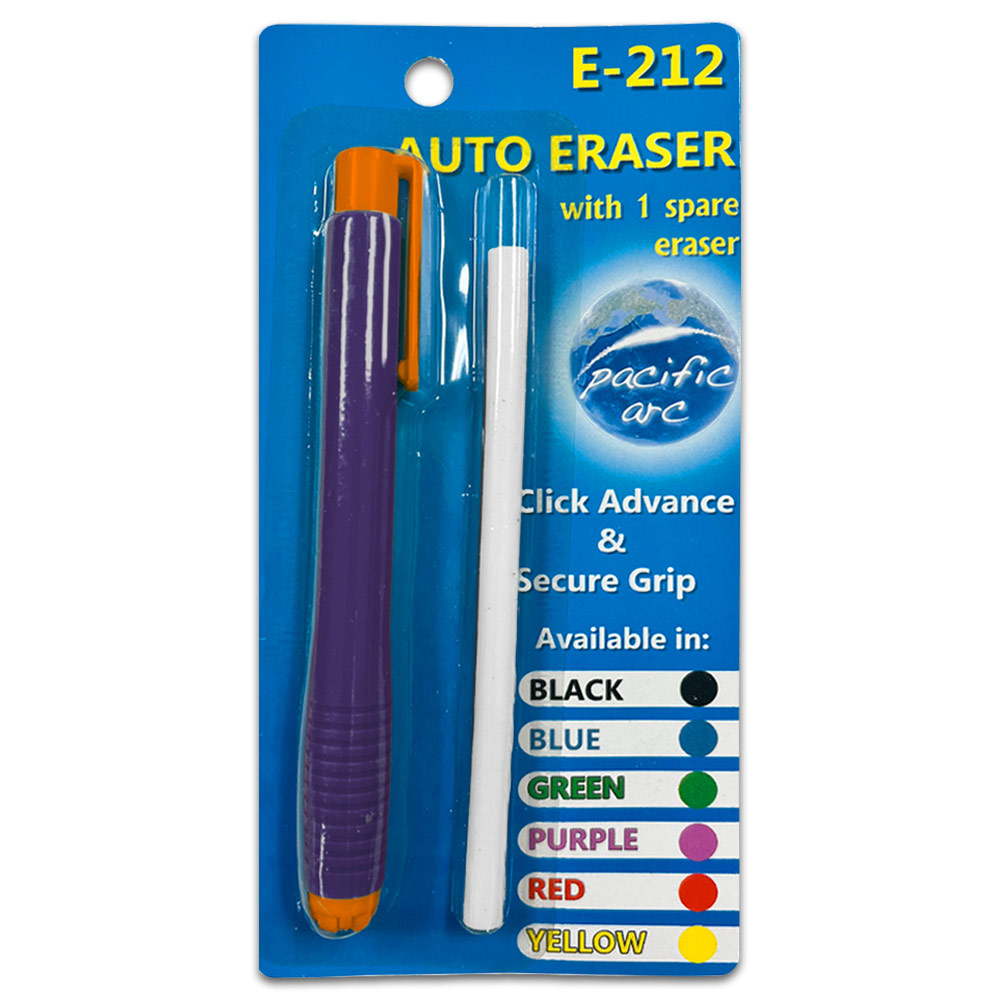 Pacific Arc Auto Eraser w/Refill Blue/Orange