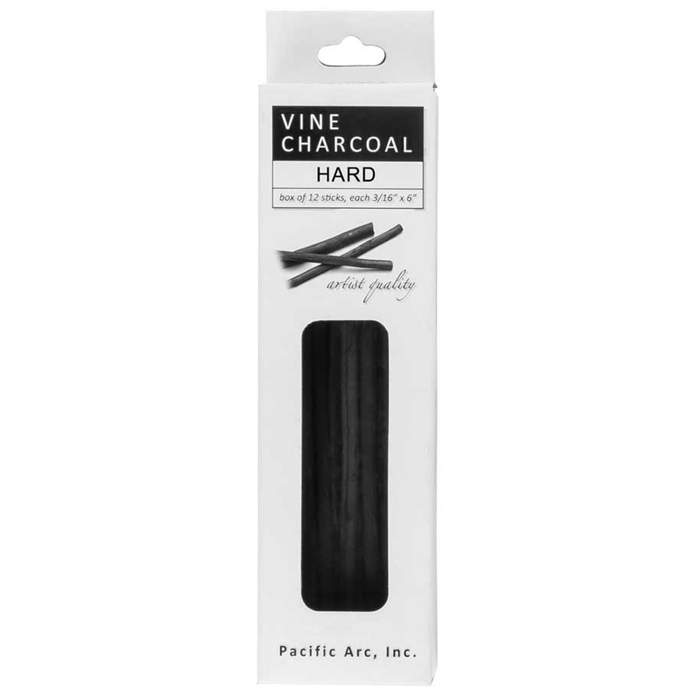 Pacific Arc Vine Charcoal 12 Pack Hard