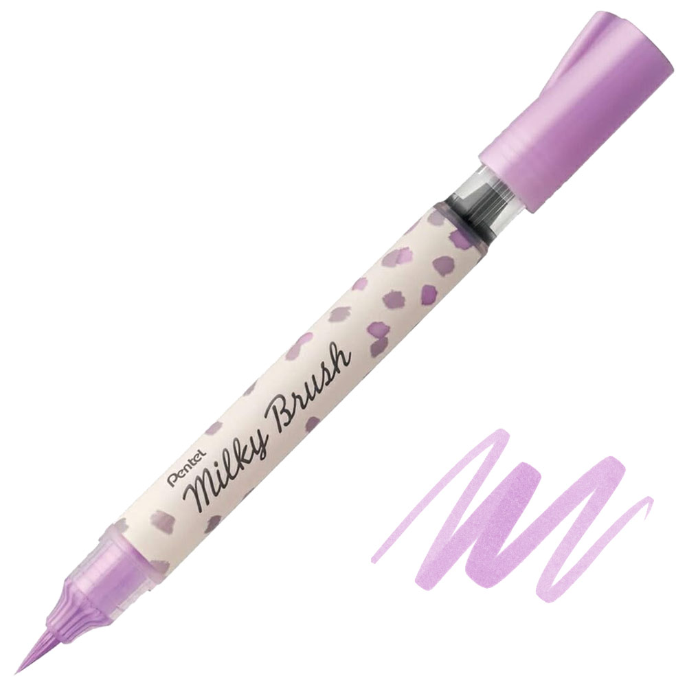 Pentel Arts Milky Brush Pen Pastel Violet