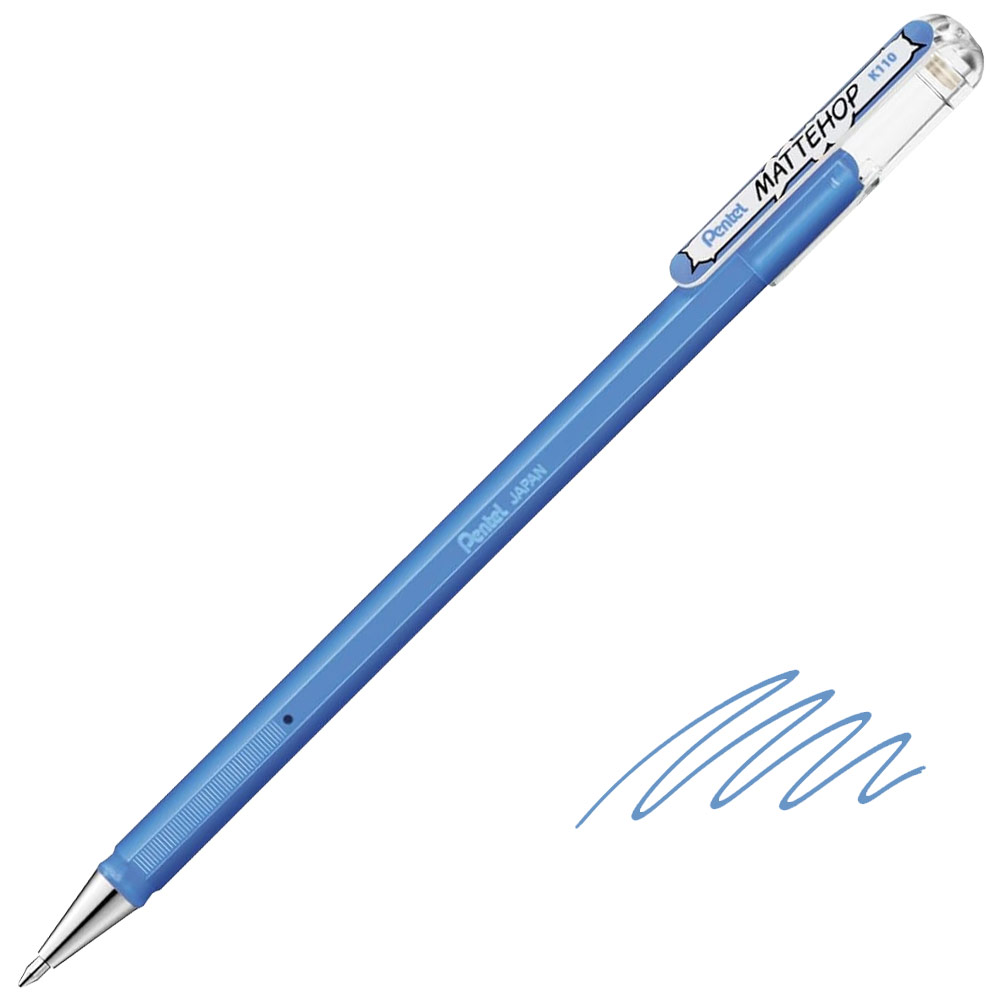 Pentel Art Brush XGFL-110 - Pennello Artistico, Colore Blu Cielo, Qualità Giapponese