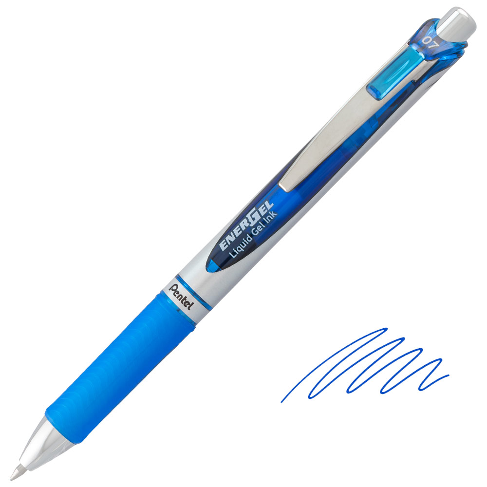 Pentel EnerGel RTX Retractable Liquid Gel Pen 0.7mm Blue