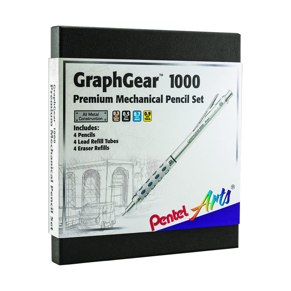 Pentel Arts GraphGear 1000 Premium Mechanical Pencil 12 Set