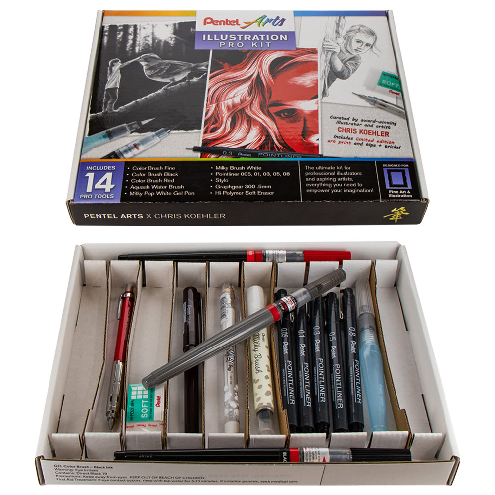 PENTEL ARTS PRO KIT ILLUSTRATION