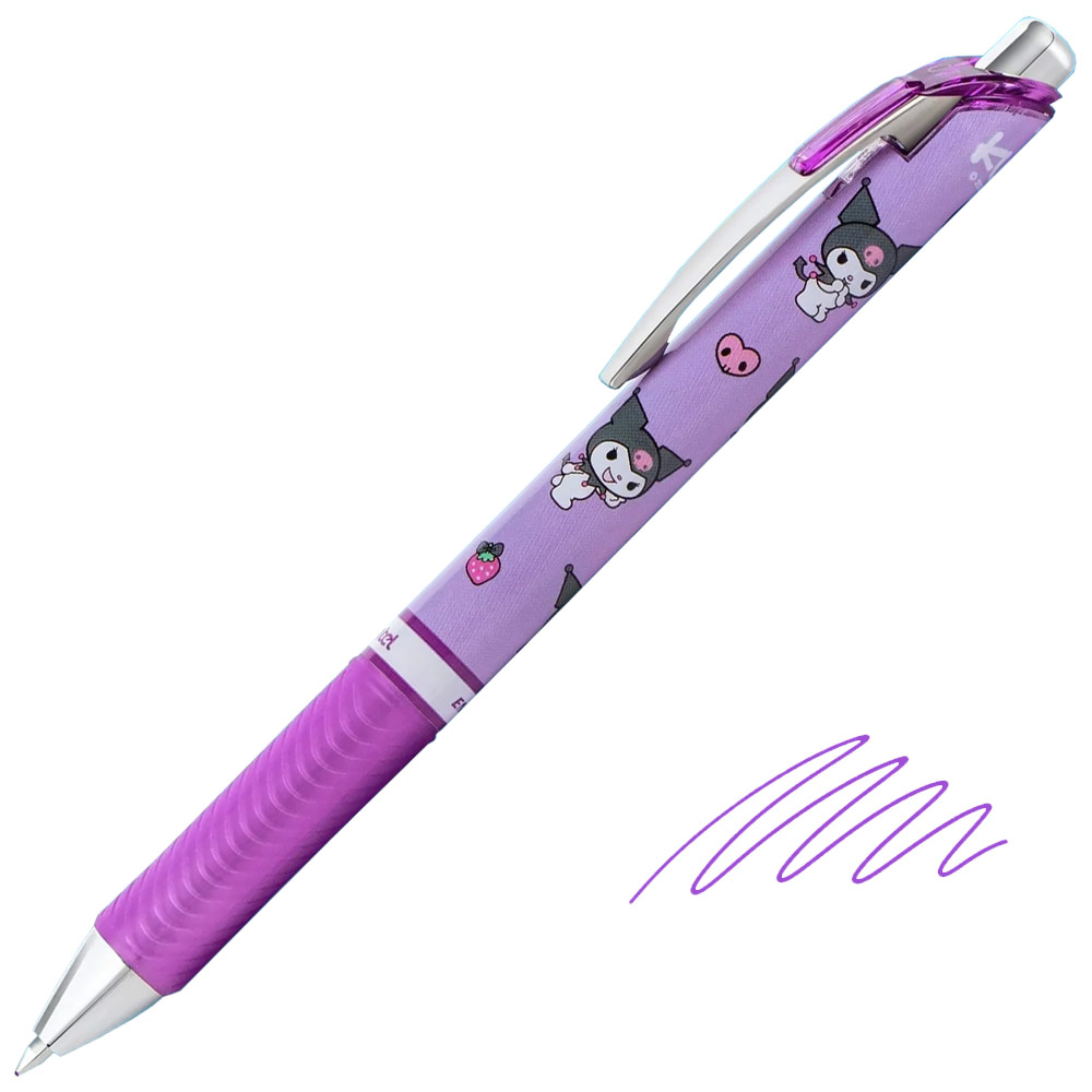 Pentel EnerGel RTX Retractable Liquid Gel Pen 0.7mm Kuromi Violet