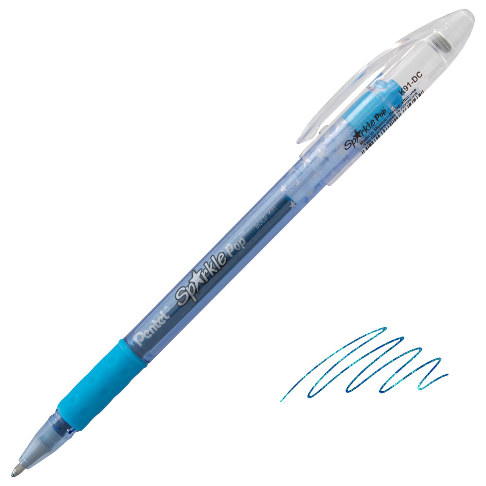 Pentel Sparkle Pop Metallic Gel Pen 1.0mm Blue-Green