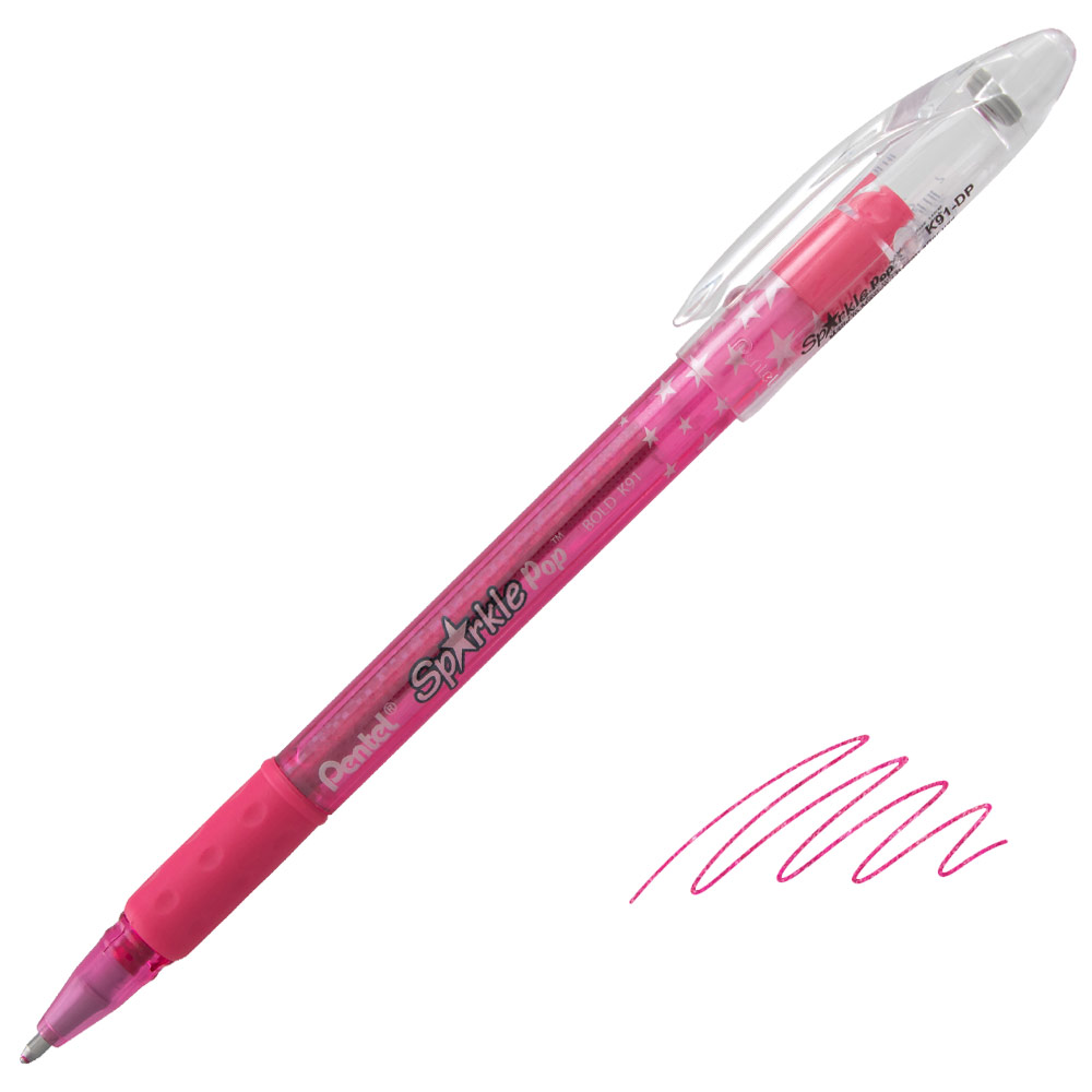 Pentel Sparkle Pop Metallic Gel Pen 1.0mm Pink-Light Pink