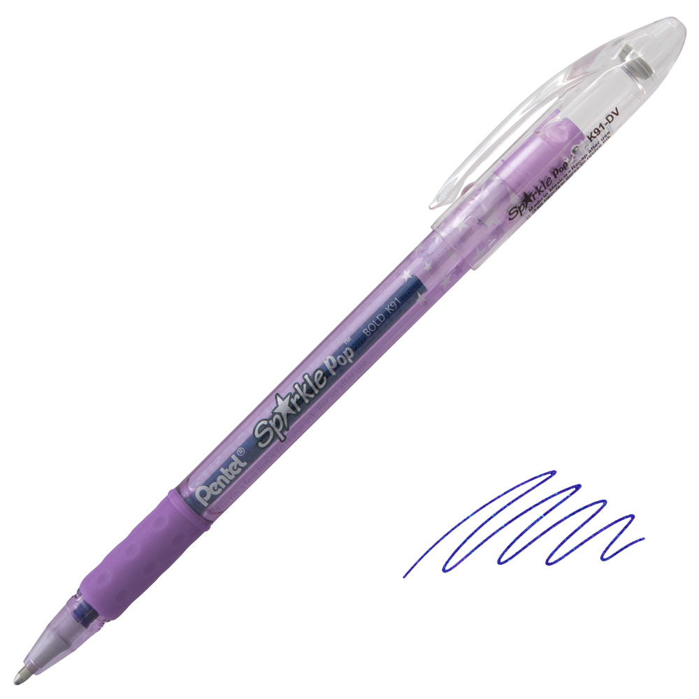 Pentel Sparkle Pop Metallic Gel Pen 1.0mm Violet-Blue
