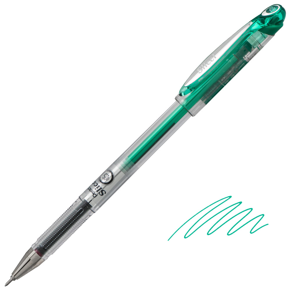 Pentel Slicci Gel Roller Pen Extra Fine 0.25mm Green
