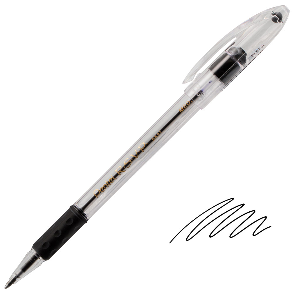 Pentel RSVP Ballpoint Pen 1.0mm Black