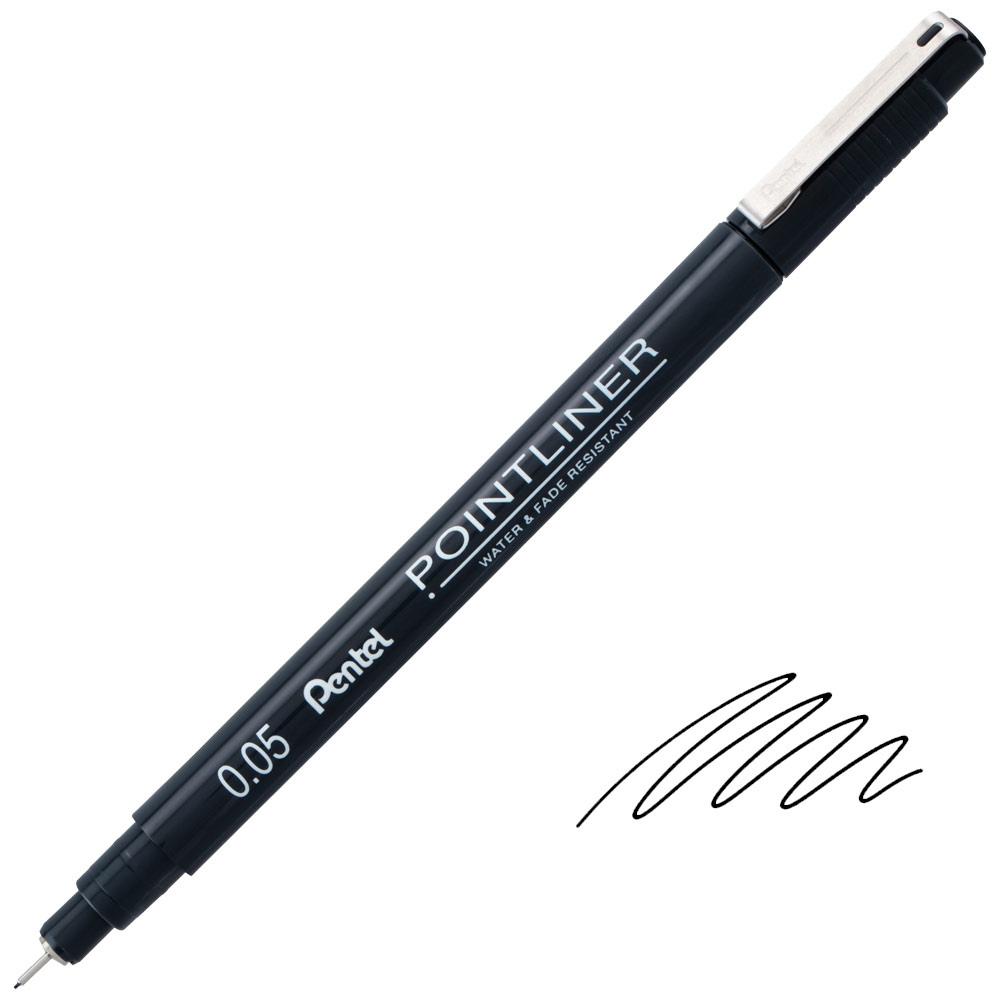 Pentel Arts Pointliner Pigment Pen 0.05mm Black