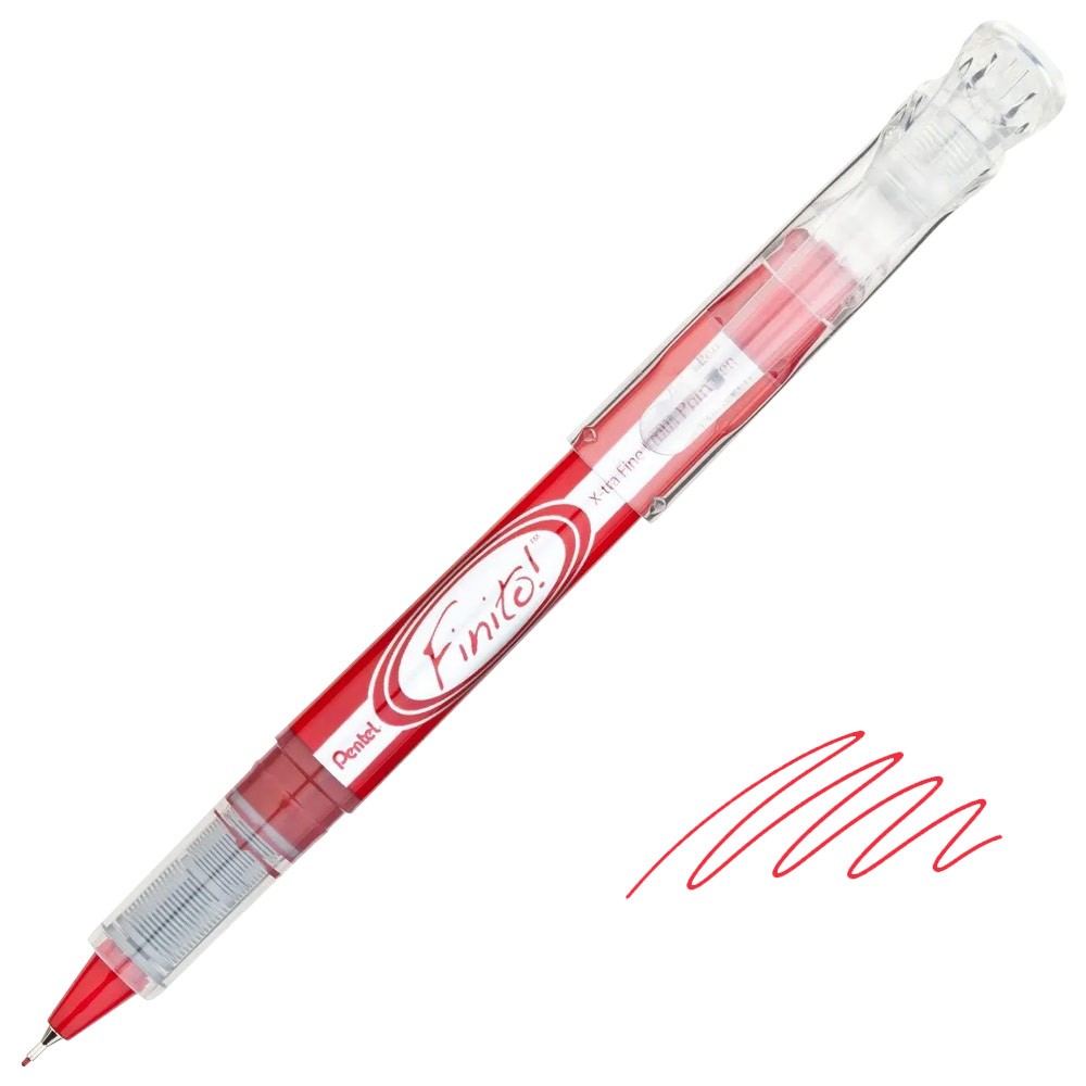 Pentel FINTO! Porous Point Pen X-tra Fine Red