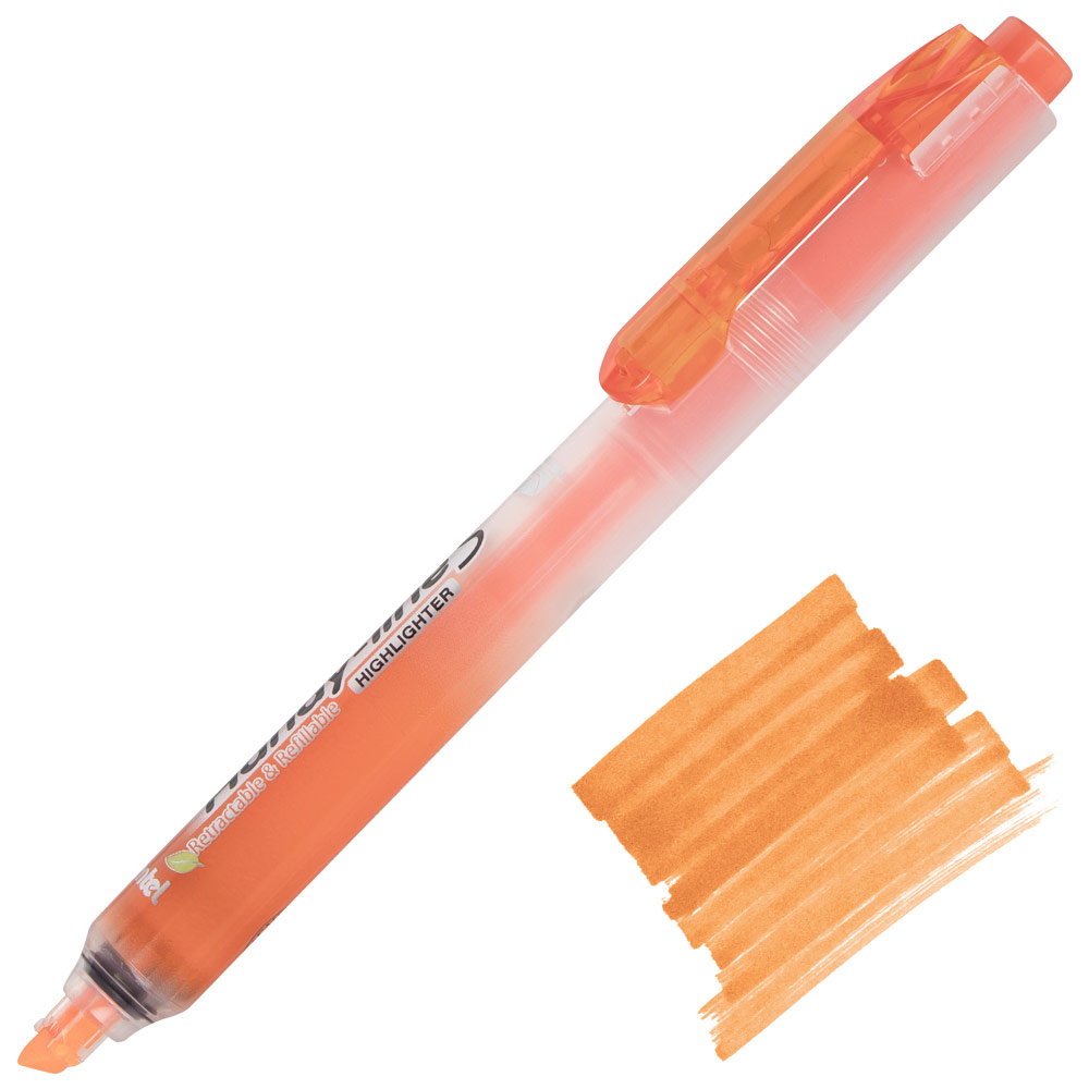 Pentel Handy-Line S Retractable Highlighter Orange