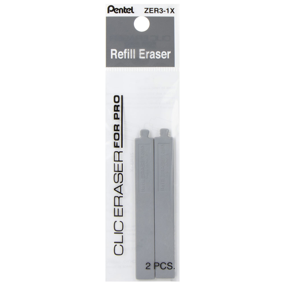Pentel Pro Clic Eraser Refill 2 Pack