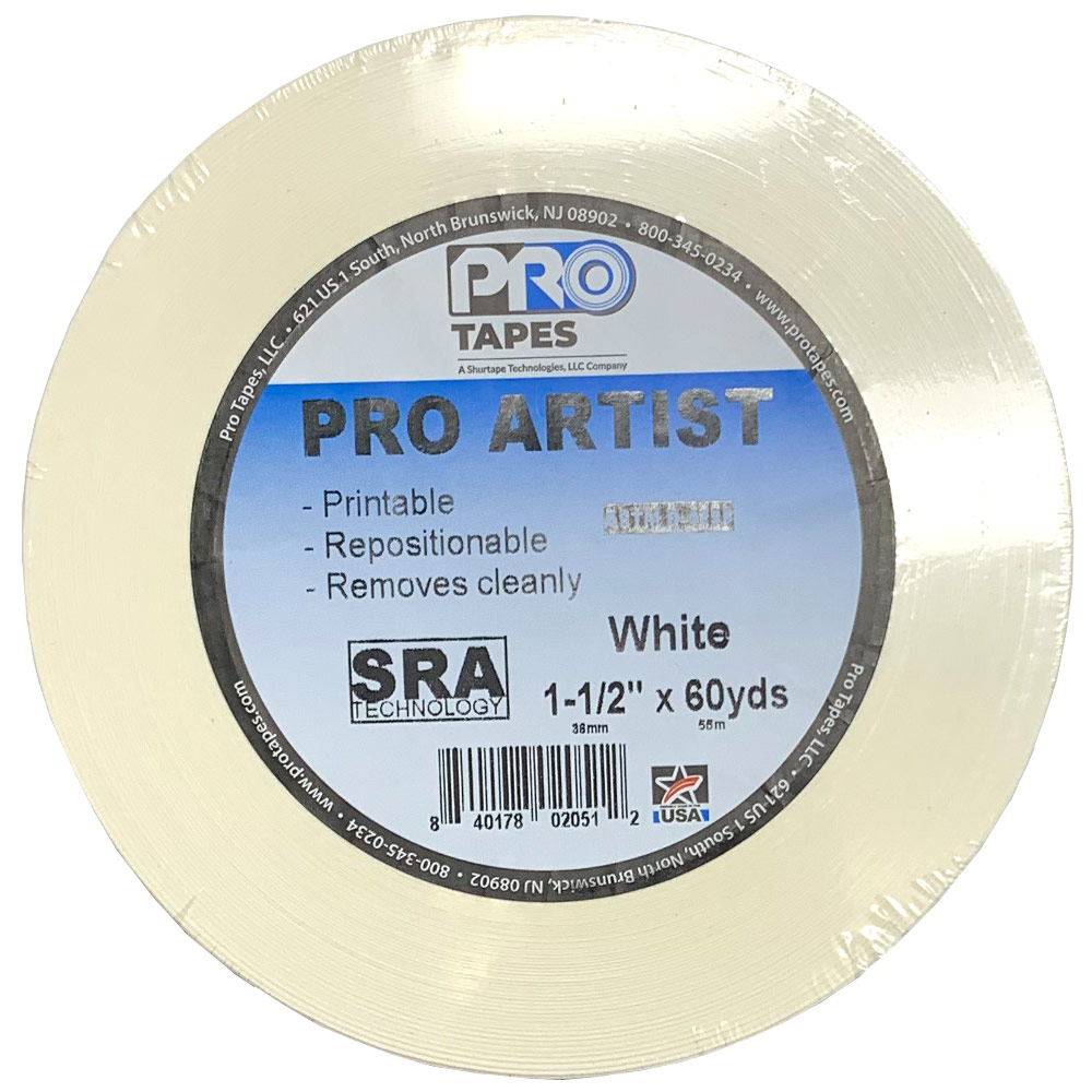 Pro Tapes Pro Artist Tape 1.5"x60yd White