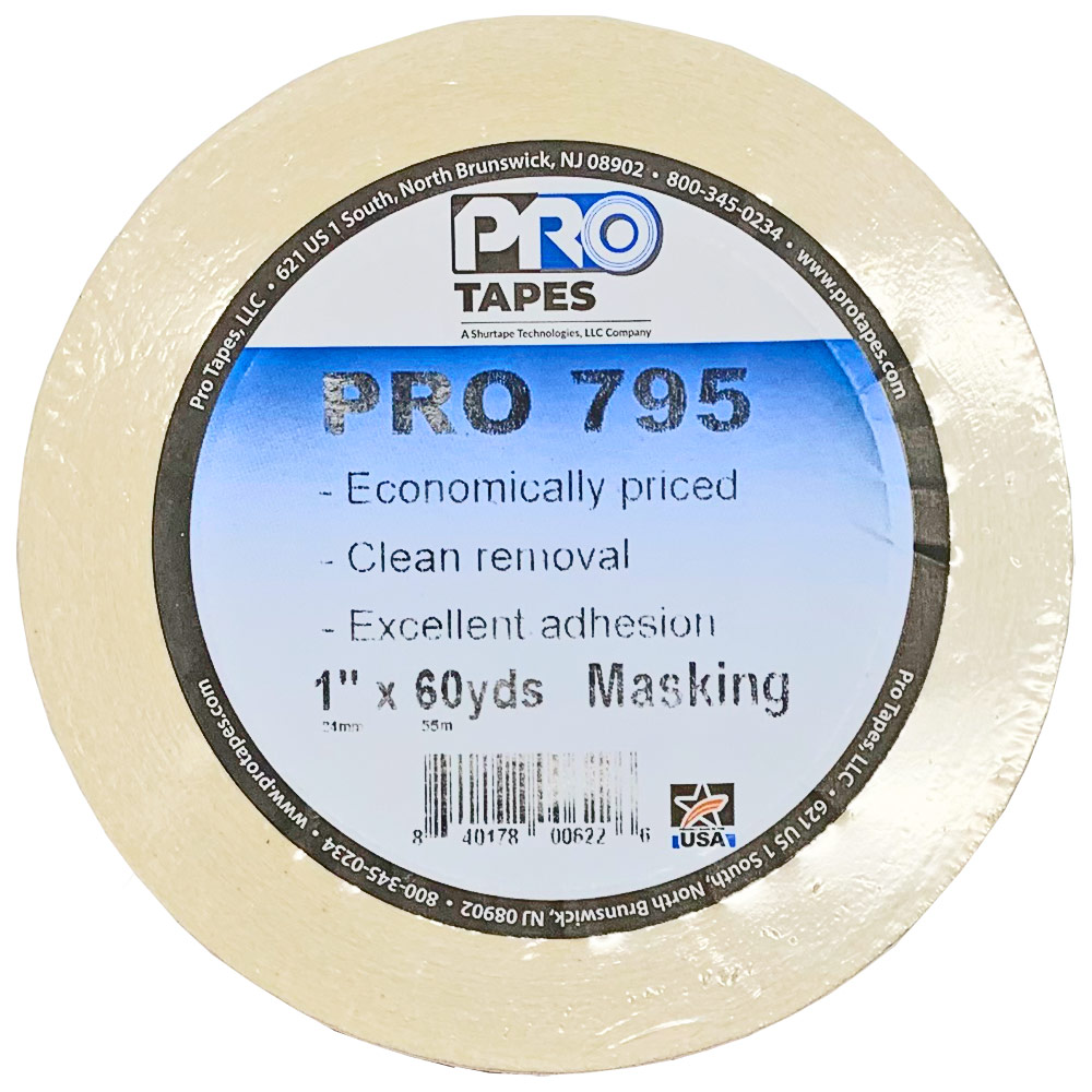 Pro Tapes Pro 795 Masking Tape 1"x60yd