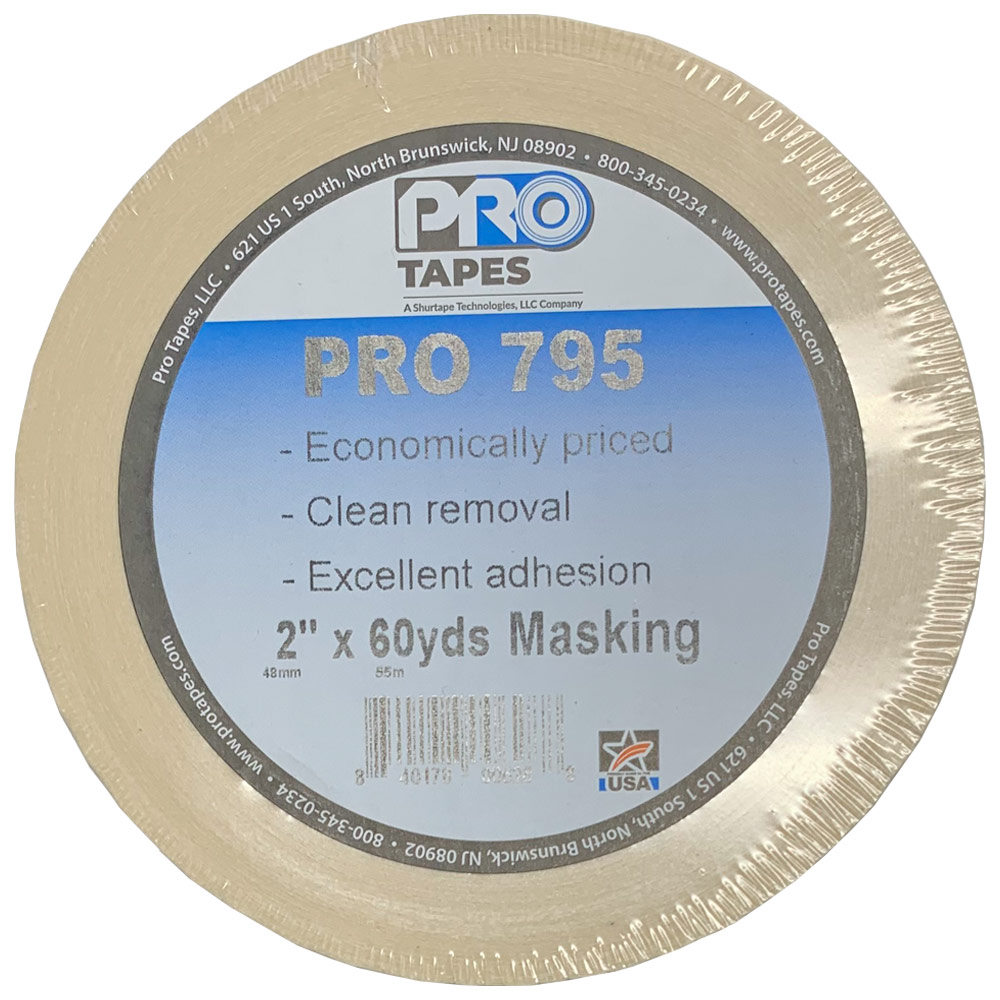 Pro Tapes Pro 795 Masking Tape 2"x60yd