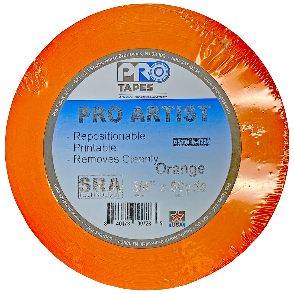 Pro Tapes Pro Artist Tape 3/4"x60yd Orange