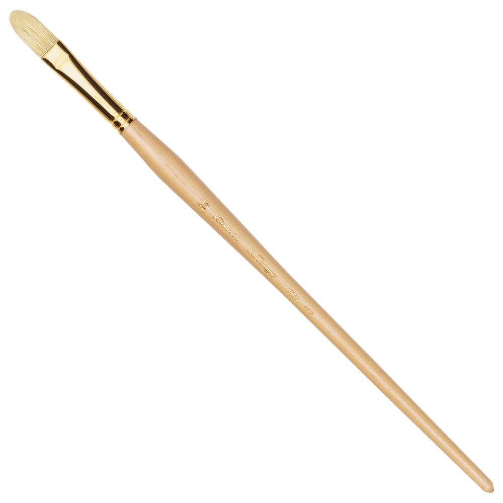 Raphael D'Artigny Interlocked White Bristle Brush Filbert #12