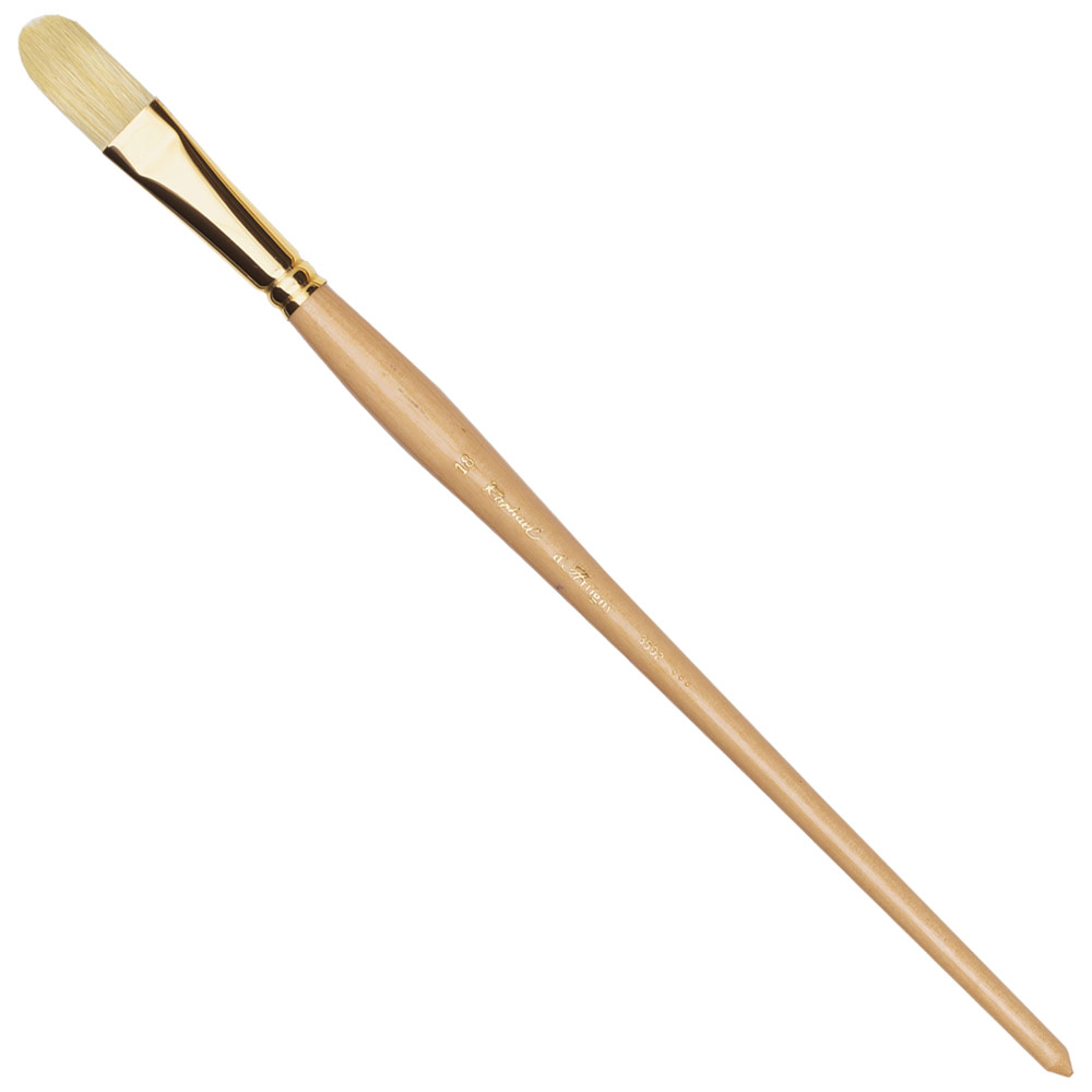 Raphael D'Artigny Interlocked White Bristle Brush Filbert #18