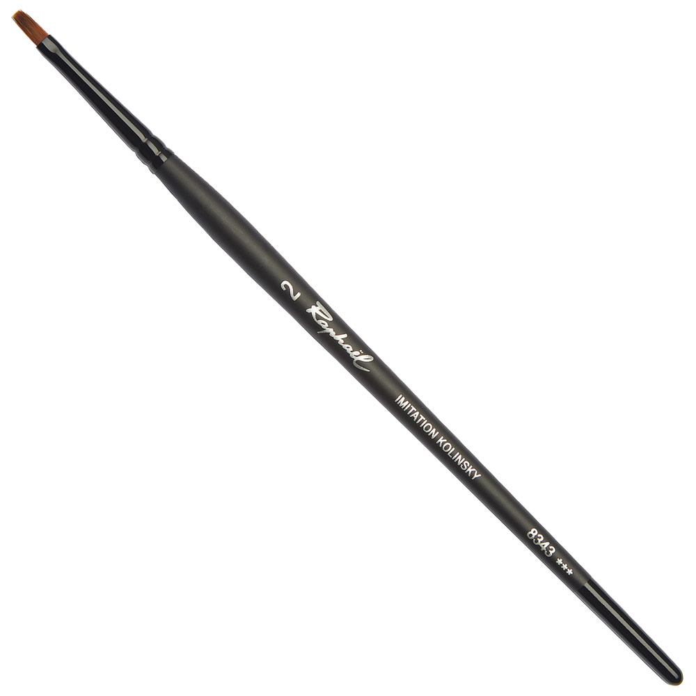 Raphael Stradivarius Synthetic Kolinsky Brush Series 8343 Flat #2