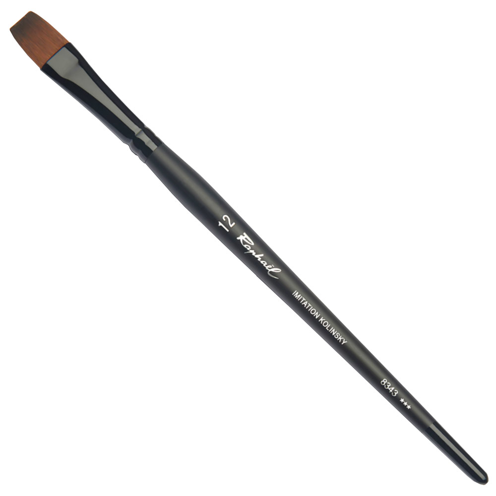 Raphael Stradivarius Synthetic Kolinsky Brush Series 8343 Flat #12