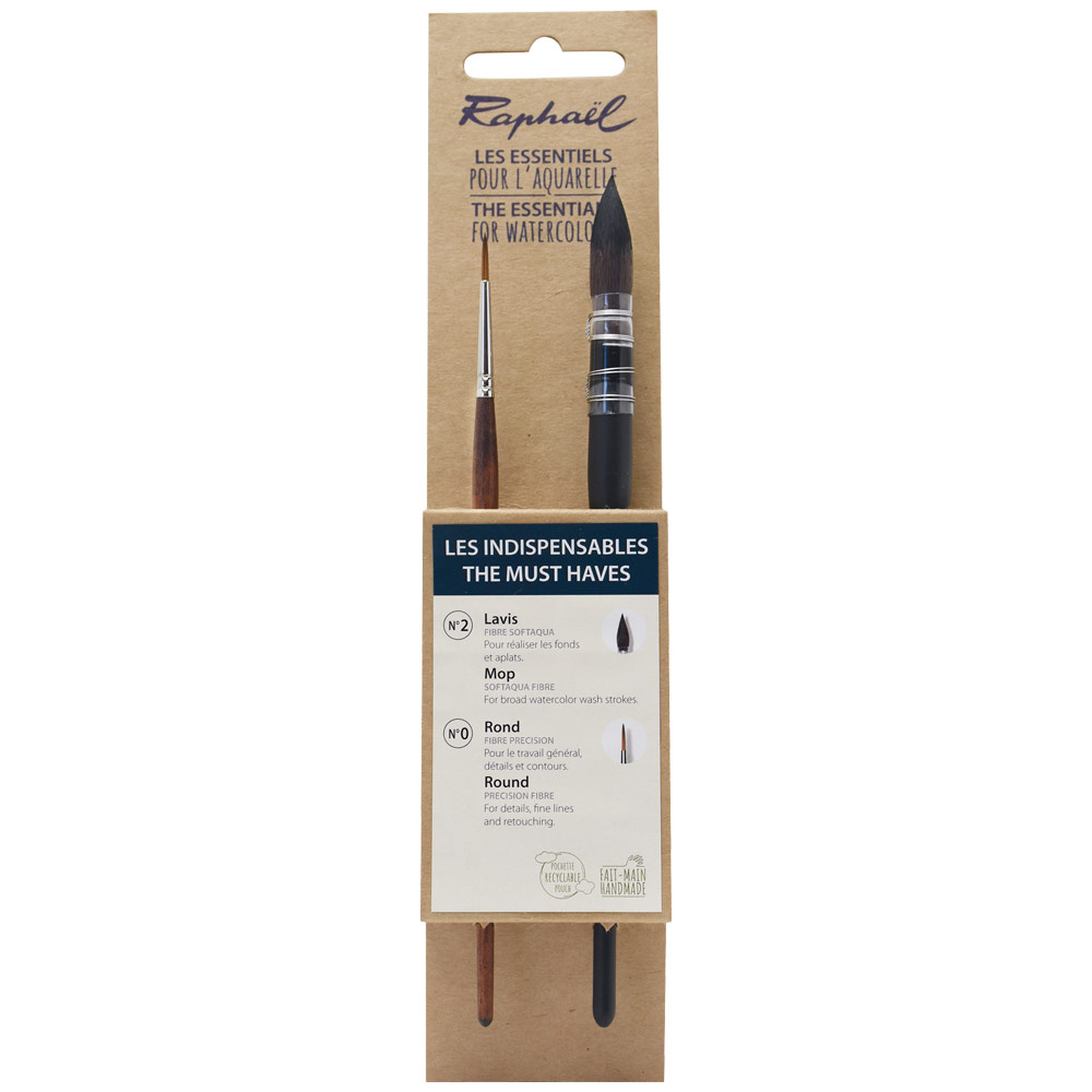 Raphael Essentials Acrylic & Watercolor Brush 2 Set The Must Haves