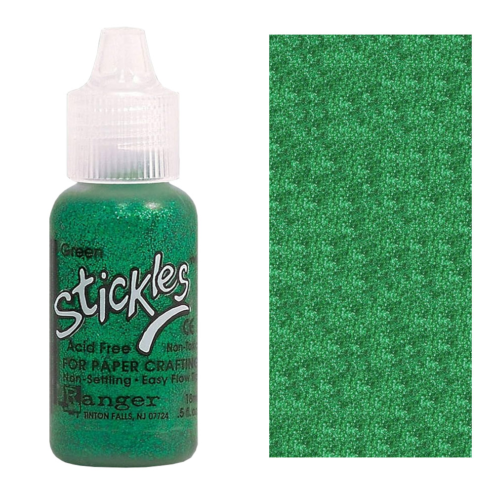 Rangers Stickles Glitter Glue 0.5oz Green