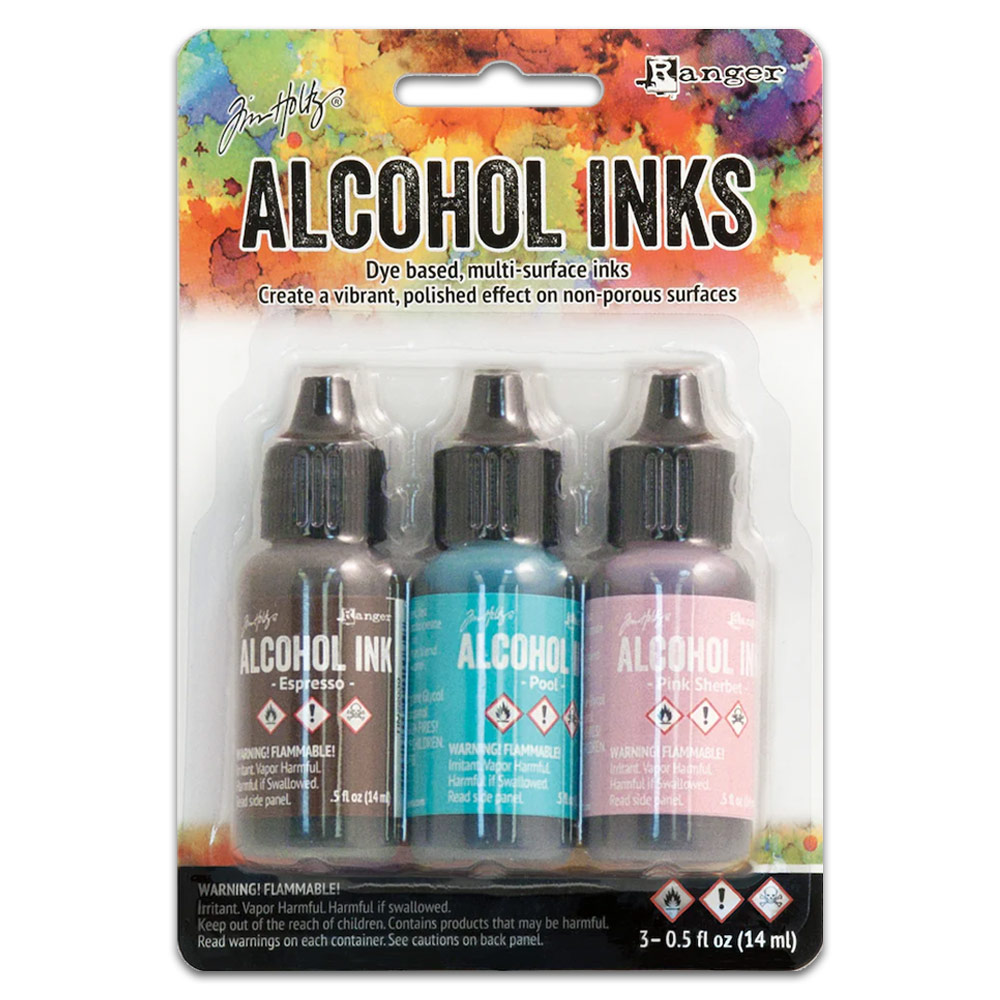 Tim Holtz Ranger Alcohol Ink 3 x 14ml Set Retro Cafe