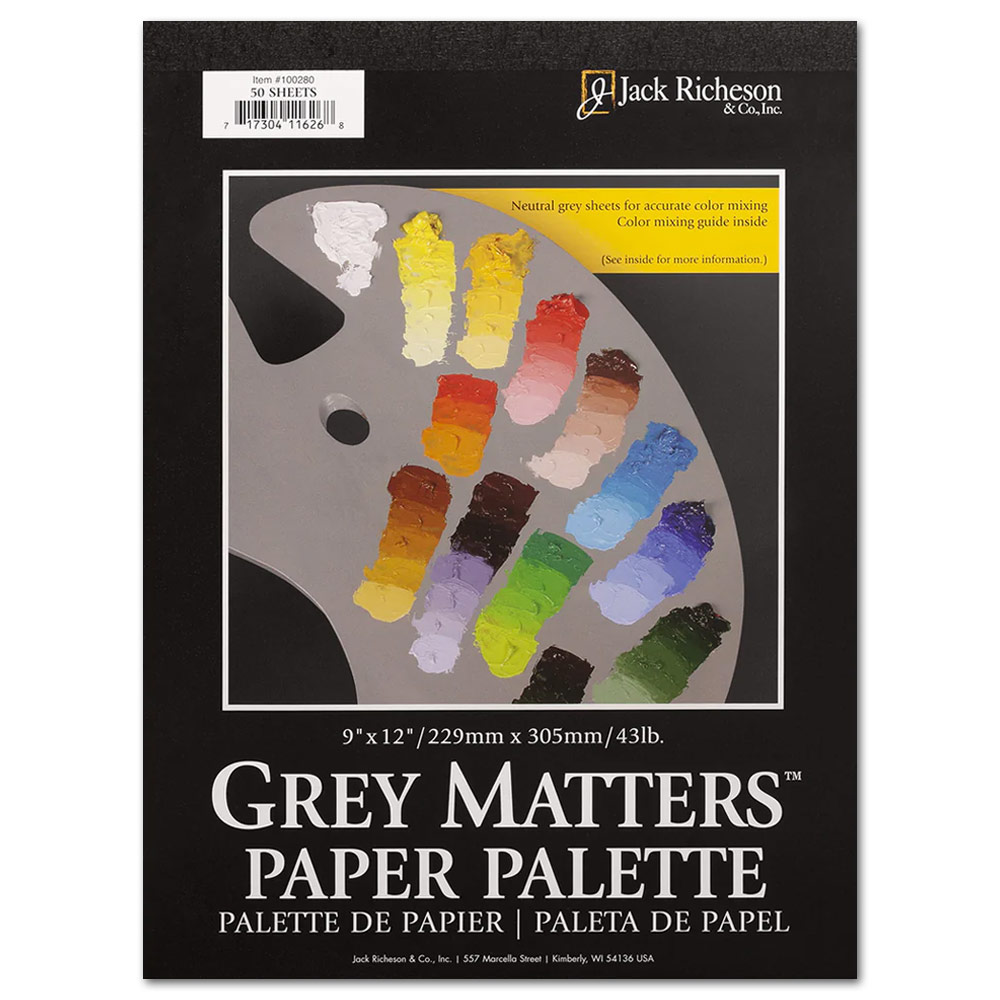 Richeson Grey Matters Paper Palette 50 Sheets 9"x12"