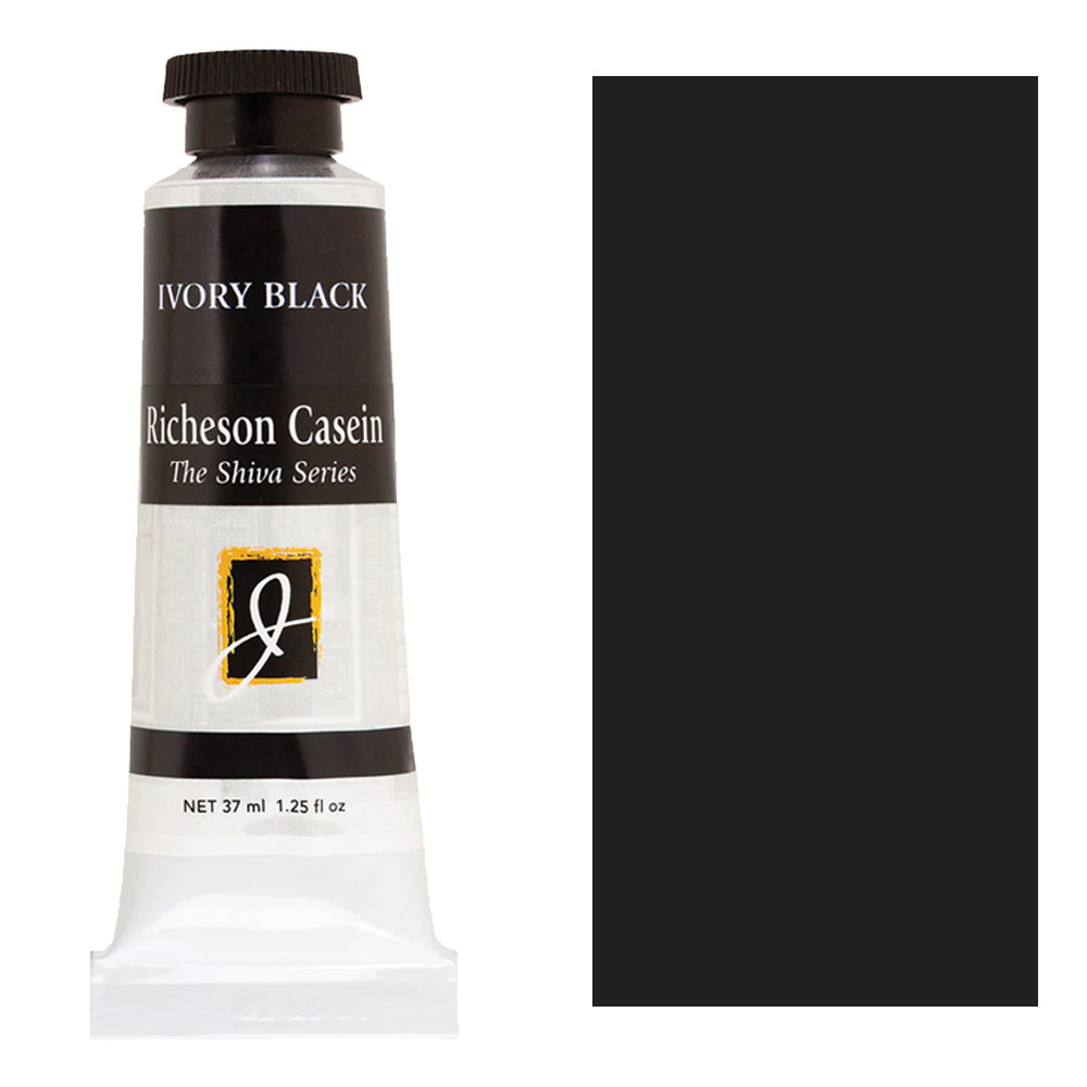 Richeson Casein Shiva Series Paint 37ml Ivory Black