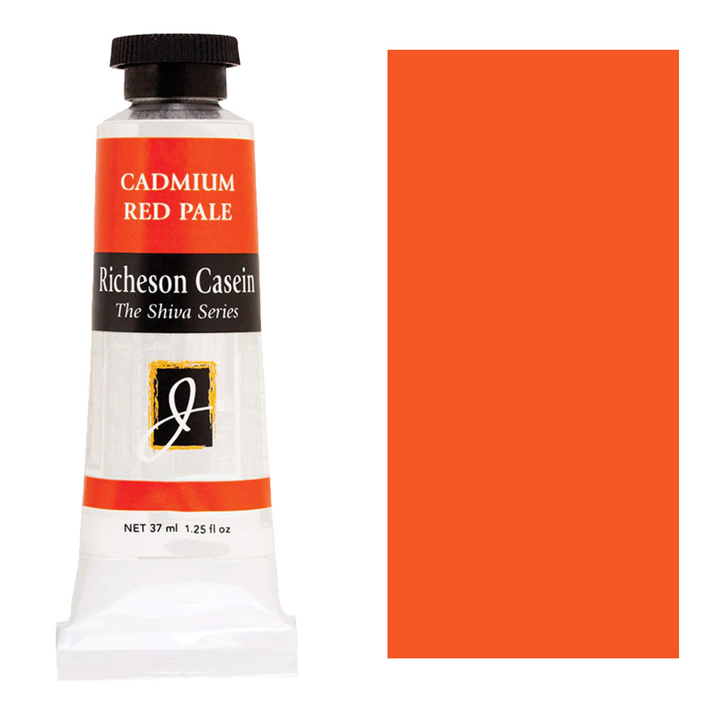 Richeson Casein Shiva Series Paint 37ml Cadmium Red Pale