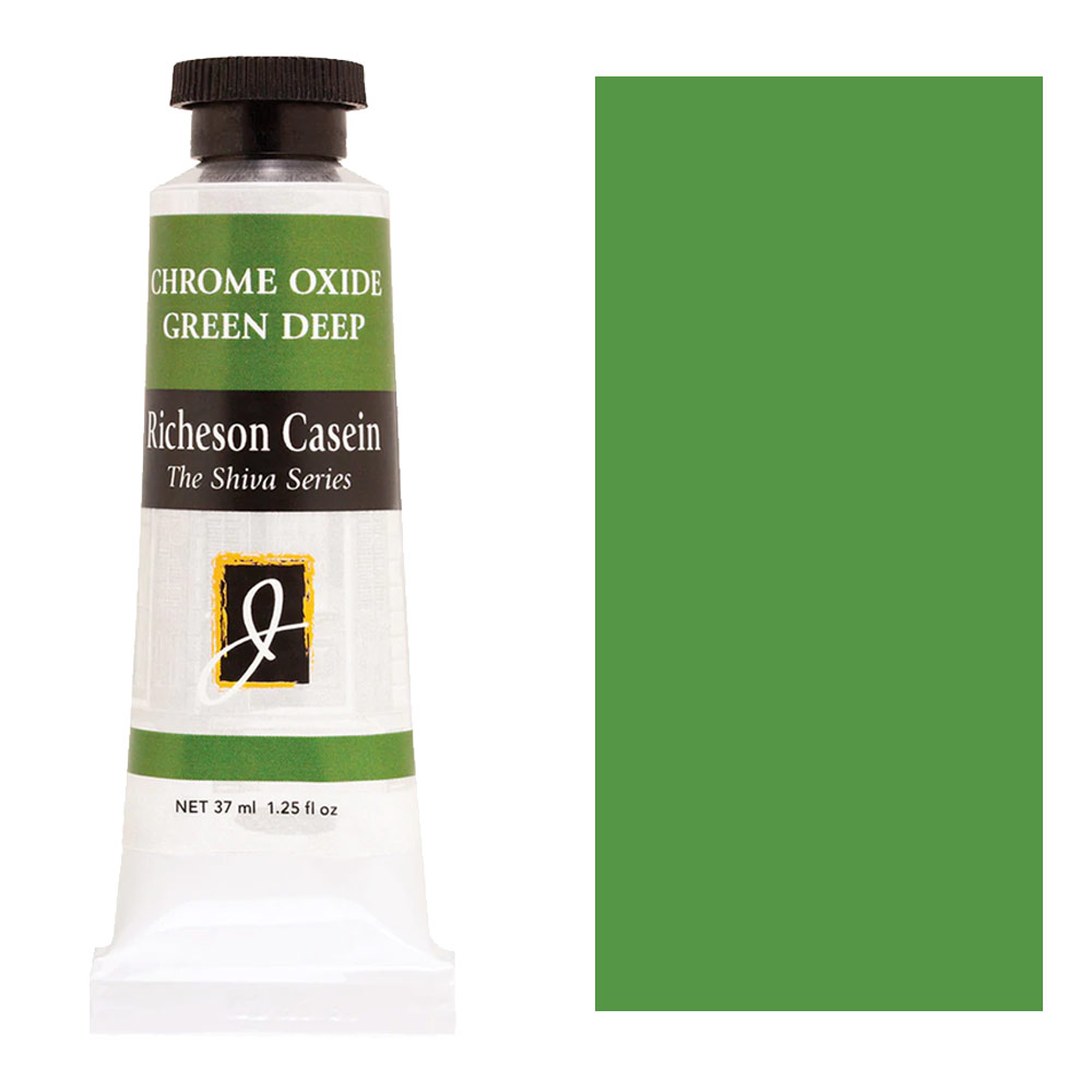 Richeson Casein Shiva Series Paint 37ml Chrome Oxide Green Deep