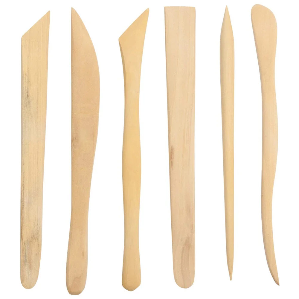 Richeson Fine-Quality Boxwood Modeling Tools 6 Set 8"
