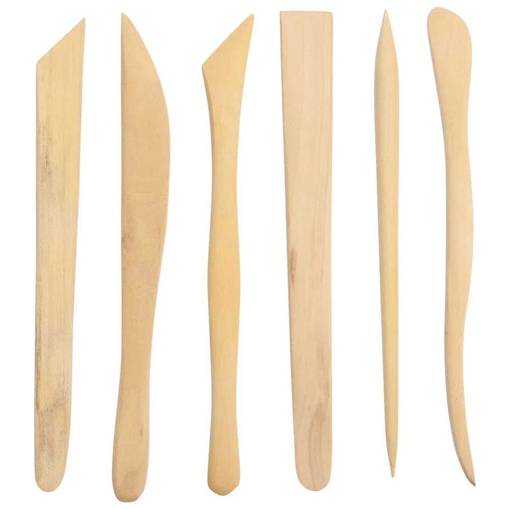 Fine-Quality Boxwood Modeling Tools 6-Piece Set (8")