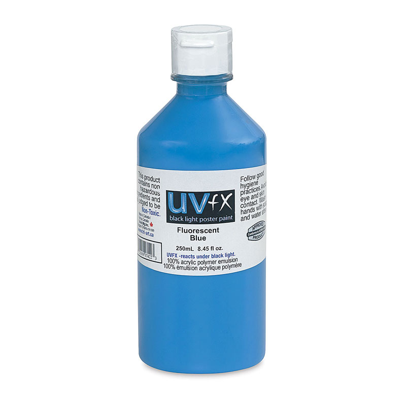 uvfx-black-light-poster-paint-250ml-fluorescent-blue