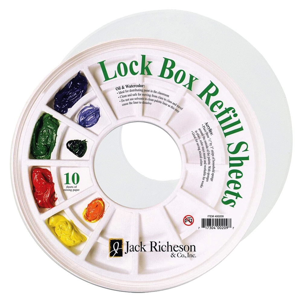 Richeson Lock Box Palette Paper Refills 10 Sheets