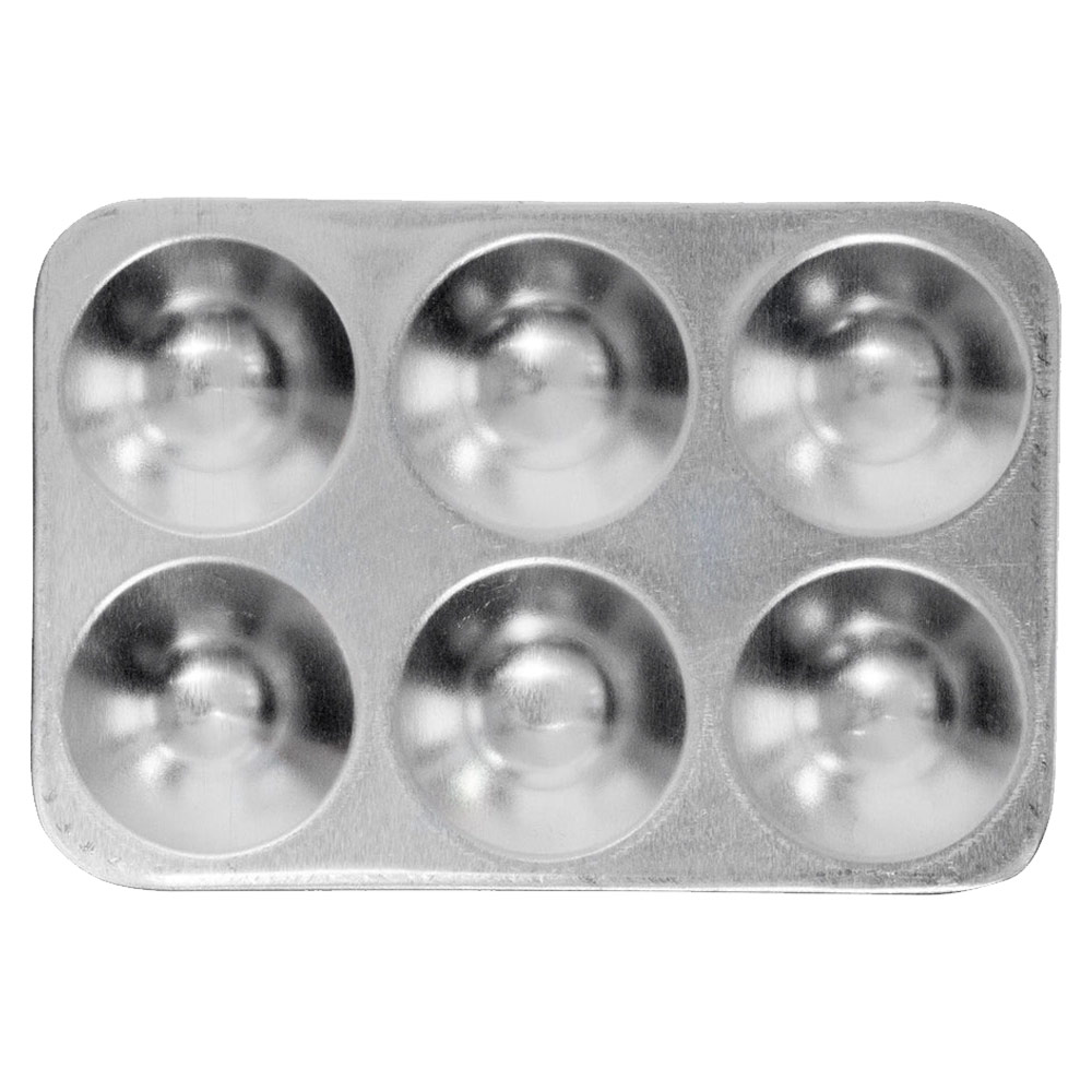 Richeson Rectangle Aluminum Tray 6-Well 3.5"x5.25"