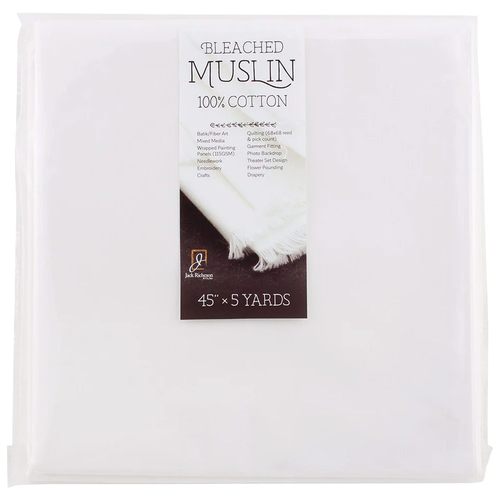 Richeson Bleached 100% Muslin 45"x5yd