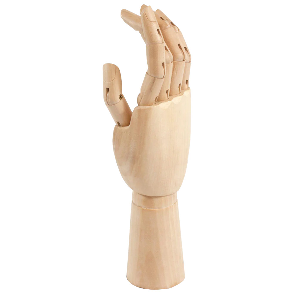 Richeson Wooden Manikin Hand 12" Male Right