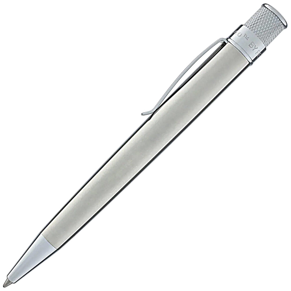 Retro 51 Tornado Classic Lacquer Rollerball Pen Stainless Steel