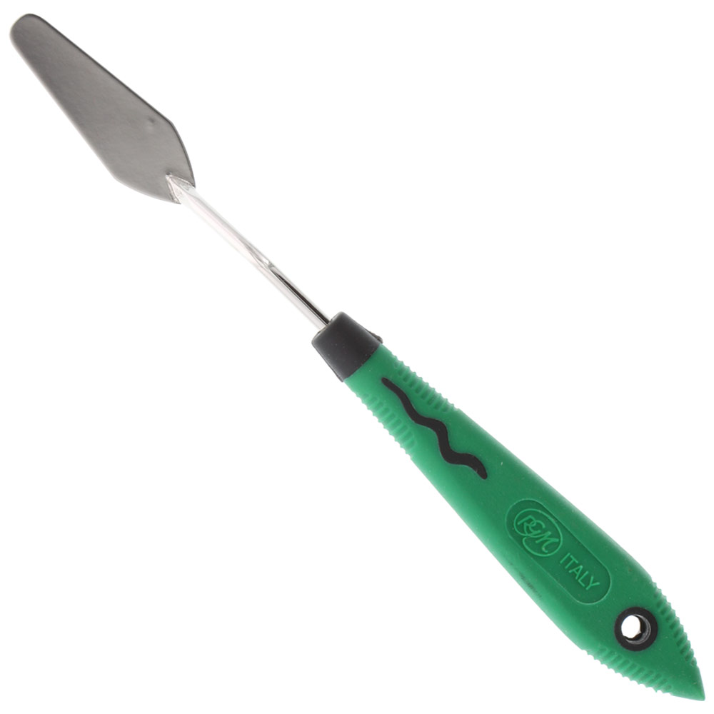 RGM Soft Grip Painting Palette Knife Green #003