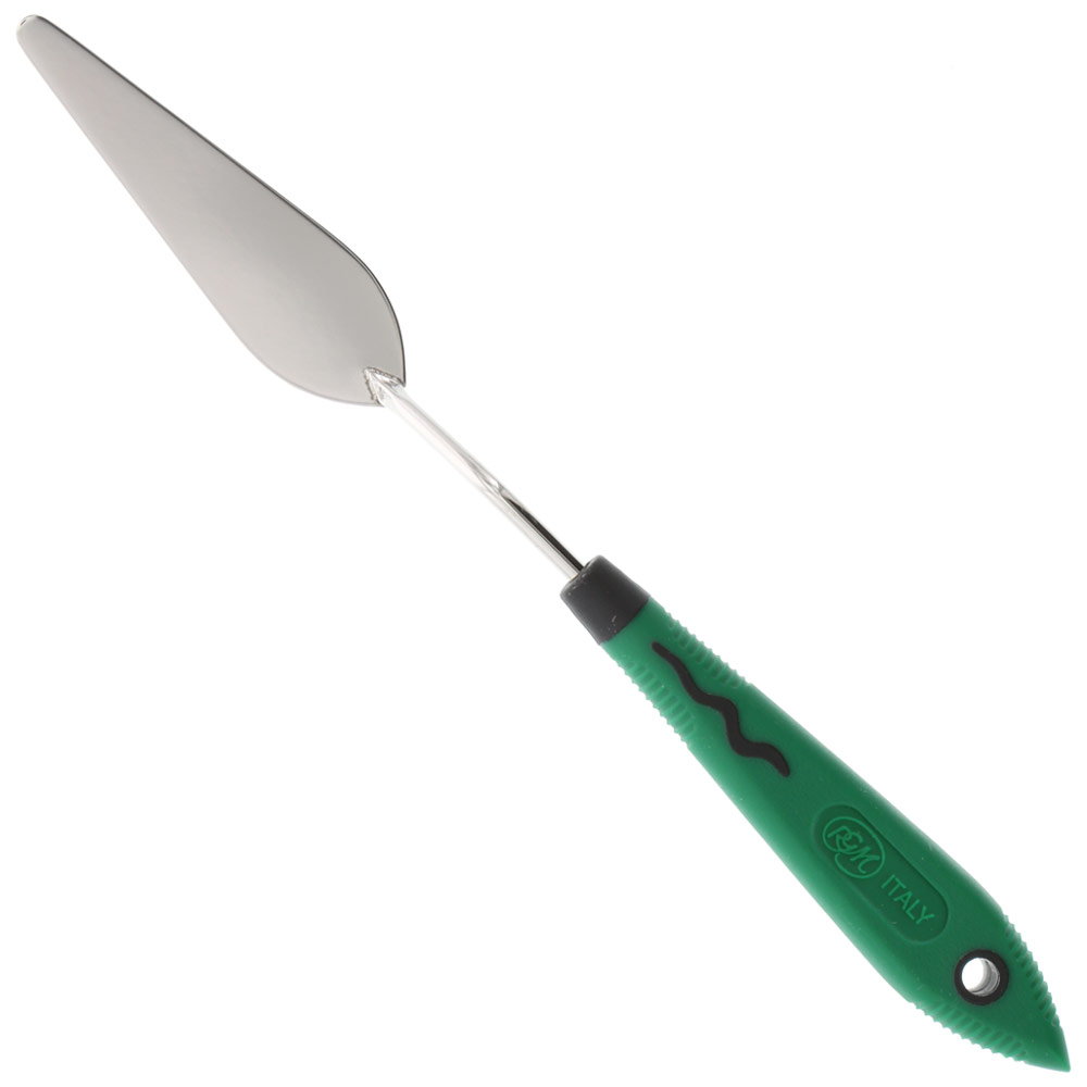 RGM Soft Grip Painting Palette Knife Green #013