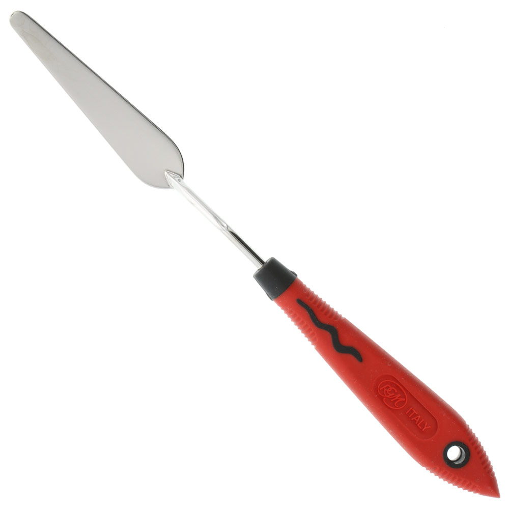 RGM Soft Grip Painting Palette Knife Red #014