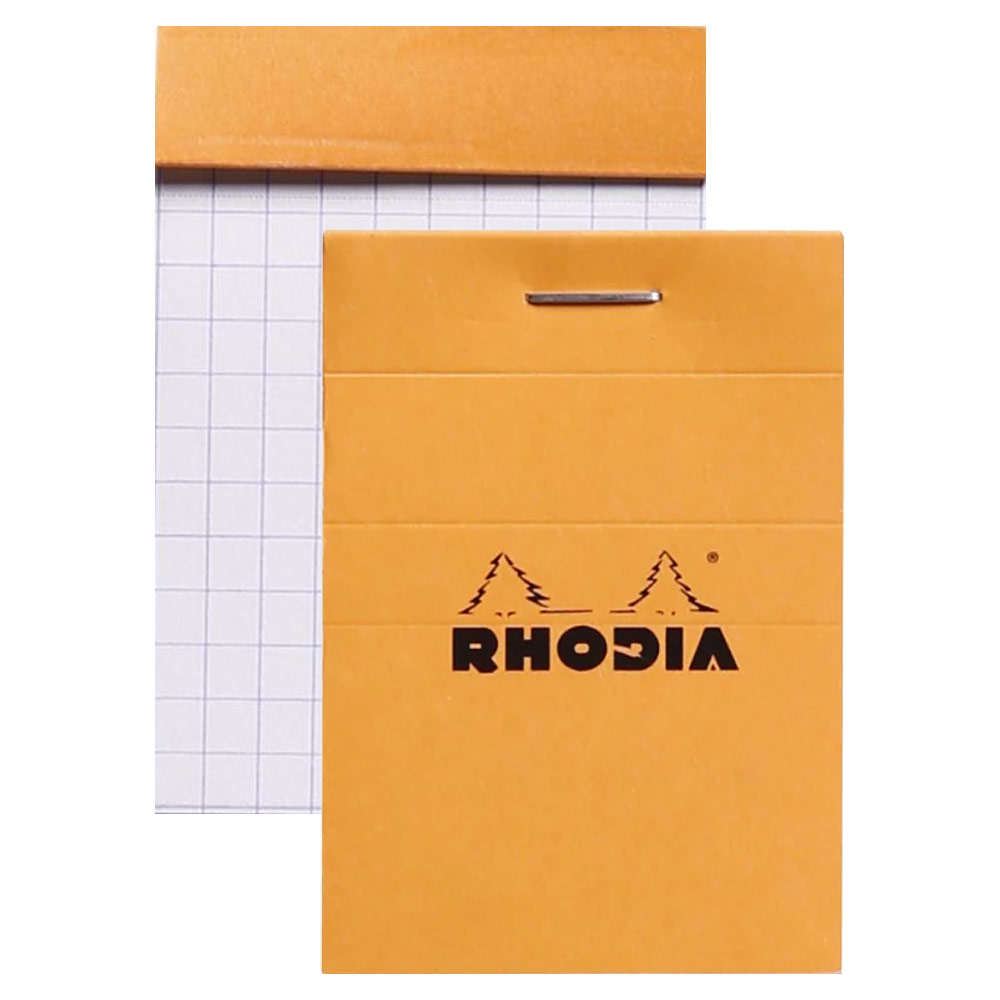 Rhodia Graph Paper Pad 80 Sheets 2"x3" Orange