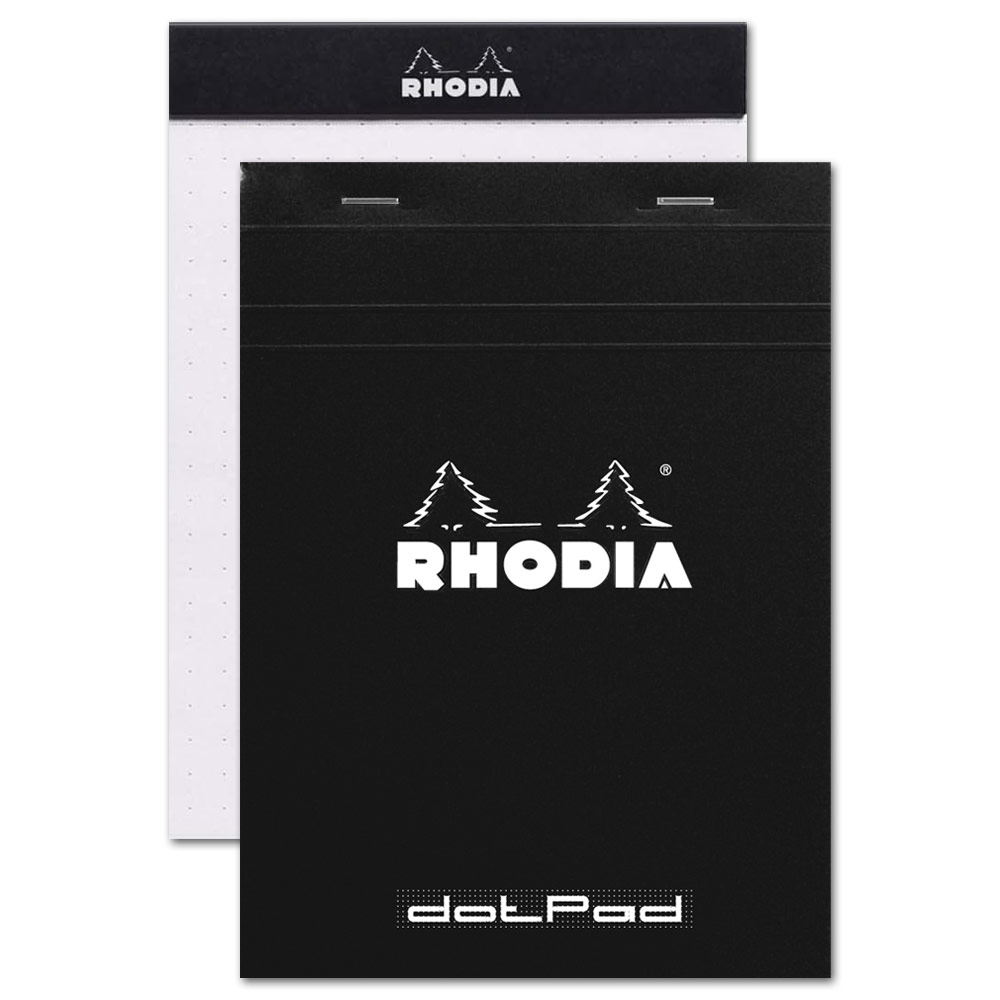 Rhodia Dot Paper Pad 80 Sheets 3.25"x4.75" Black