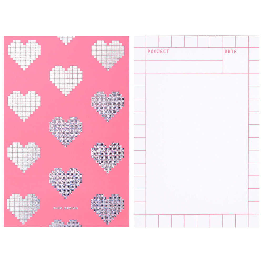 Rico Design Paper Poetry Blank A5 Blank Notepad Pixels