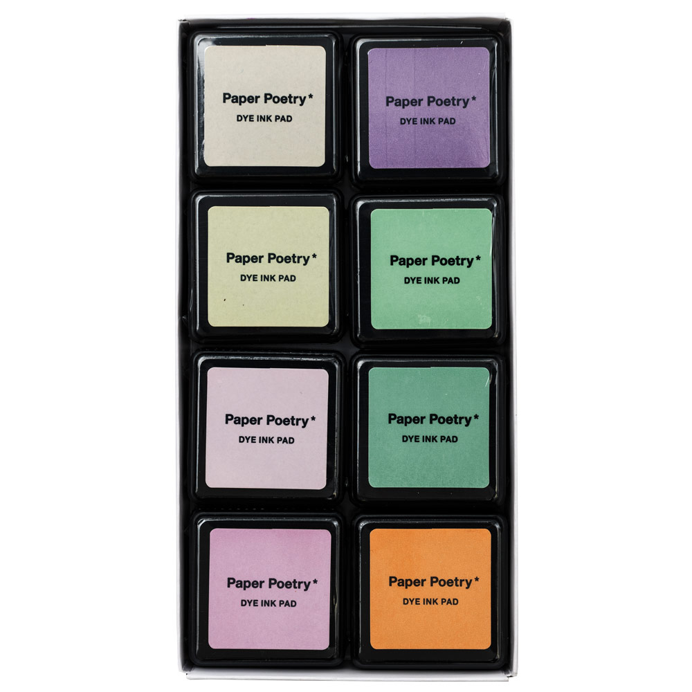 Rico Design Paper Poetry Stamp Ink Pad 8 Set Pastels