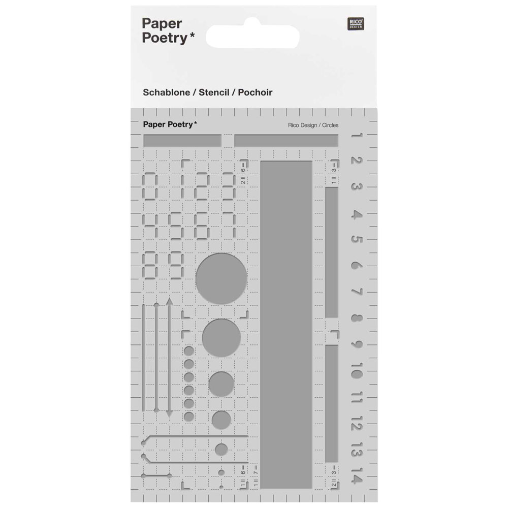 Rico Design Paper Poetry Journaling Stencil Basic