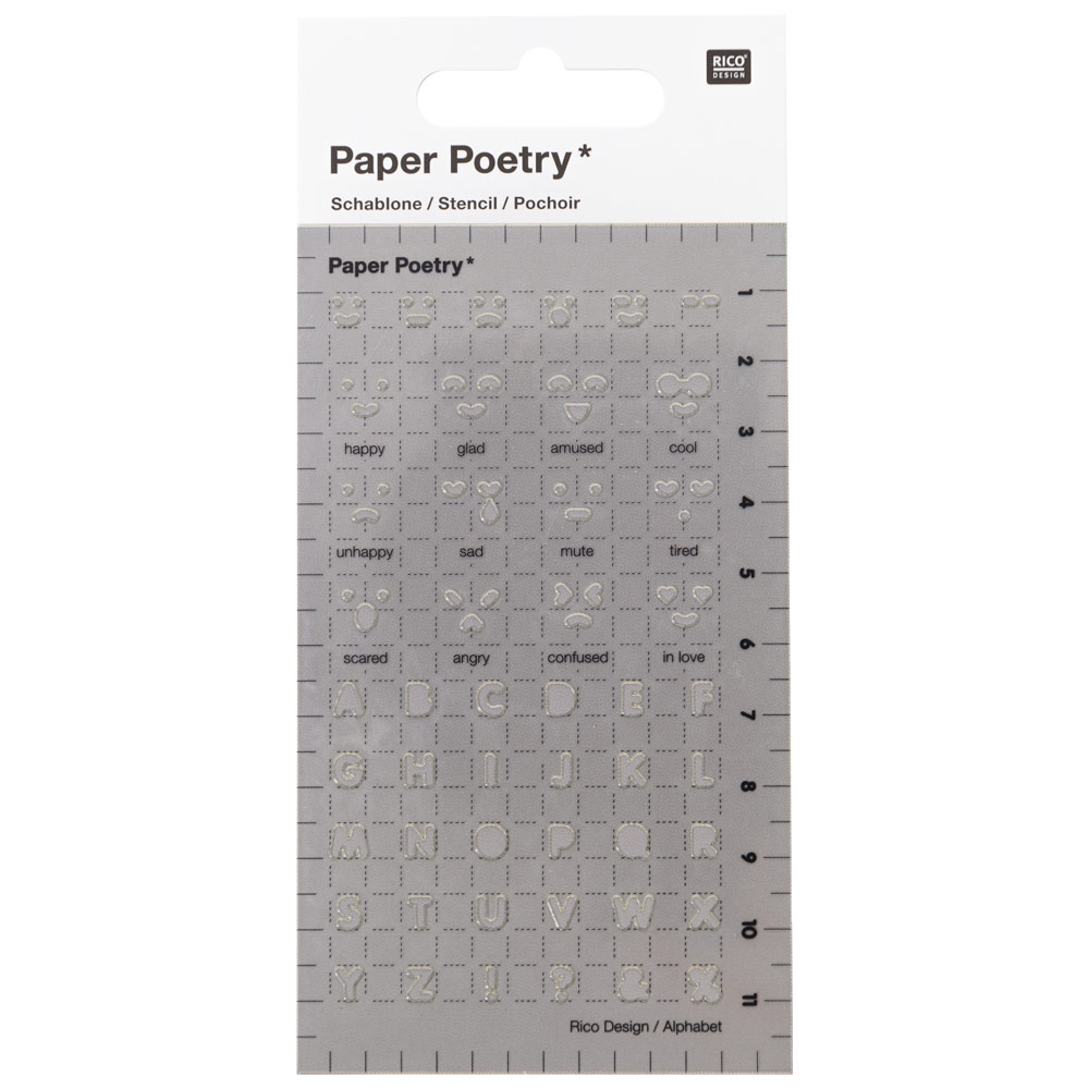 Rico Design Paper Poetry Journaling Stencil Emotions