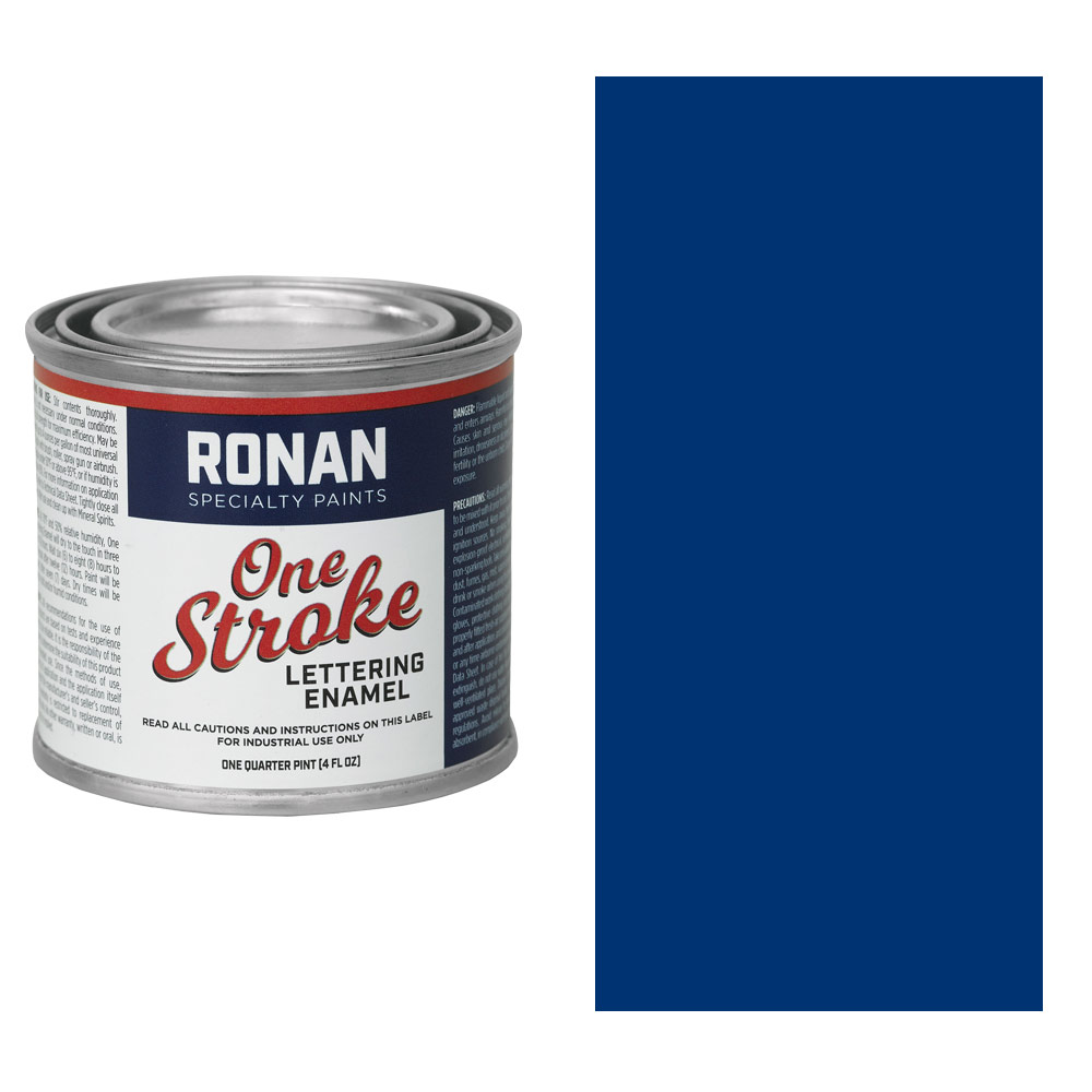 Ronan Paints One Stroke Lettering Enamel 4oz Light Blue